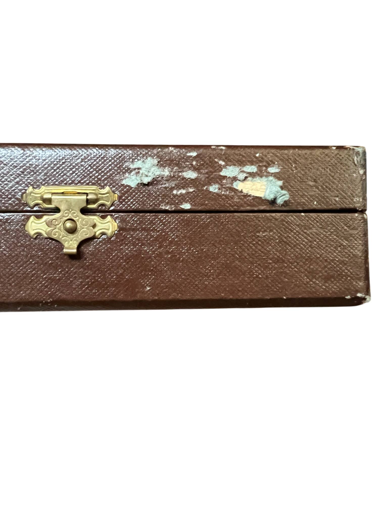 Set of 12 silver-plated metal dessert forks from the Nicolet Orléans brand