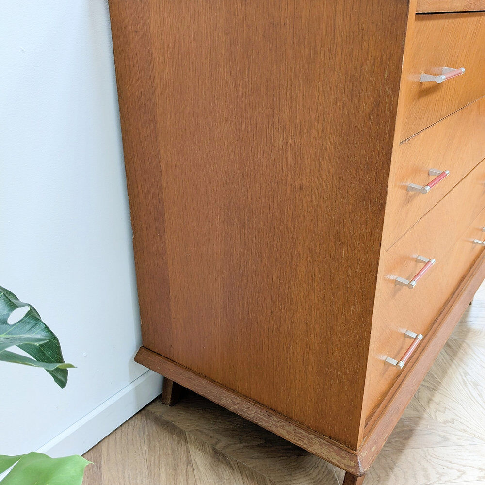 Commode poignées bakélite rouge