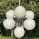 Ceiling lamp chandelier 7 lights Sputnik 1960s, The cluster