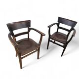 2 chaises de salle à manger / marquées "twente" / années 1930