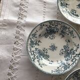 Set of 4 plates of the faience factory of gien