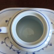Sugar bowl and porcelain top Jäger Eisenberg - Saxon Blue