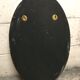 Gold brass oval mirror with vintage beaded décor 37x59cm