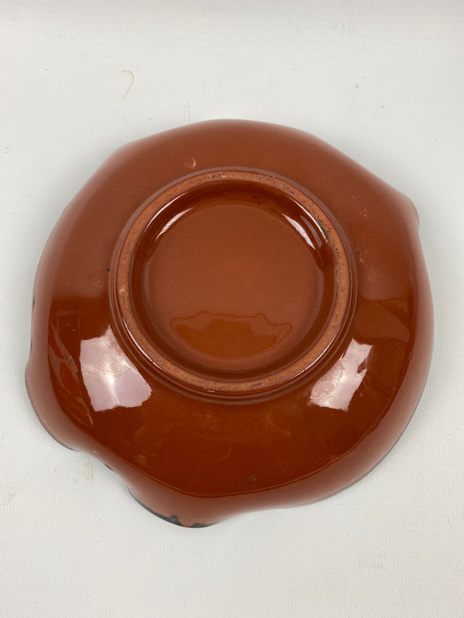 Multicolored terracotta trinket bowl