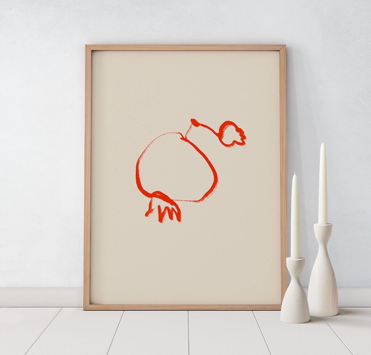 Botanical illustration giclee print, 50x70