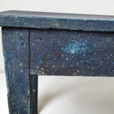 Blue patinated wooden console