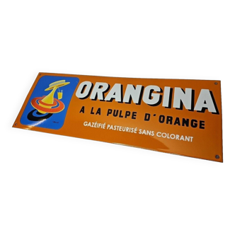 Plaque émaillée orangina