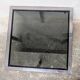 Metal and smoked glass coffee table