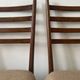 Lot de 2 chaises en bois filaire dans le gout de Gio PONTI , Italie 1970