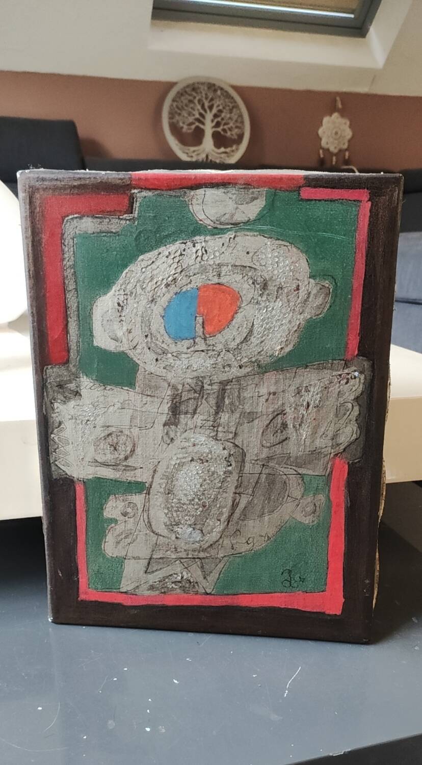 Peinture Art abstrait/Huile sur toile. Style Augustin Ubeda. 32 x 24cm