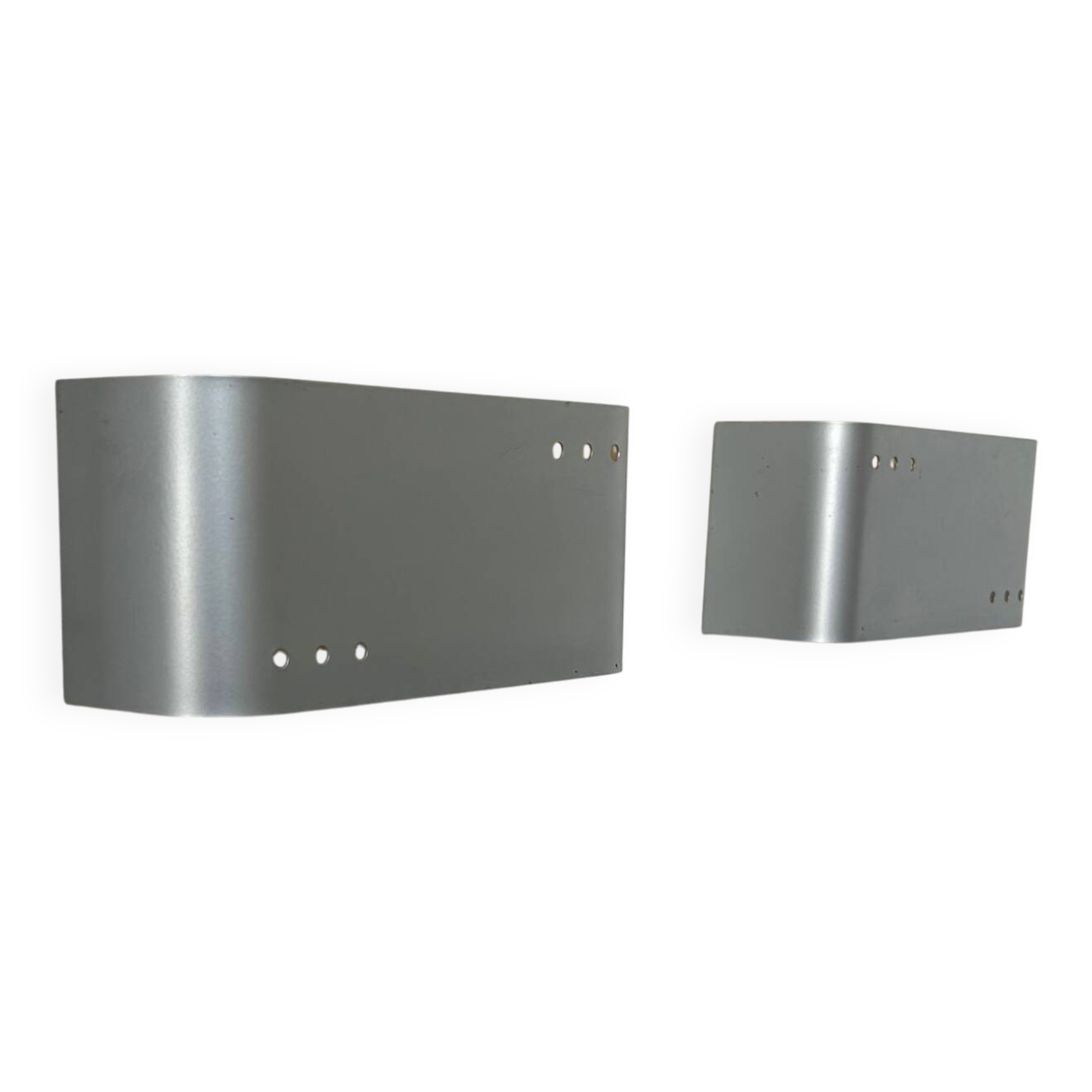 Pair of vintage wall lights, metal, France 1970