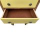 Chiffonnier art déco chêne brut et jaune