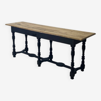 19th century solid oak console