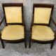 Paire de fauteuils empire restauration acajou 19ème