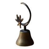 Dinner bell by Walter Bosse, rooster in brass, 1950s