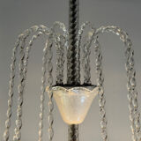 Colourless Murano glass chandelier, Venice circa 1940
