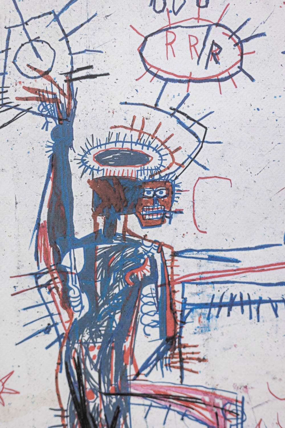 Jean-Michel Basquiat. Numbered color screenprint. 1990s.
