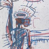 Jean-Michel Basquiat. Numbered color screenprint. 1990s.