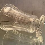 Vase on pedestal in cut crystal mid-twentieth century