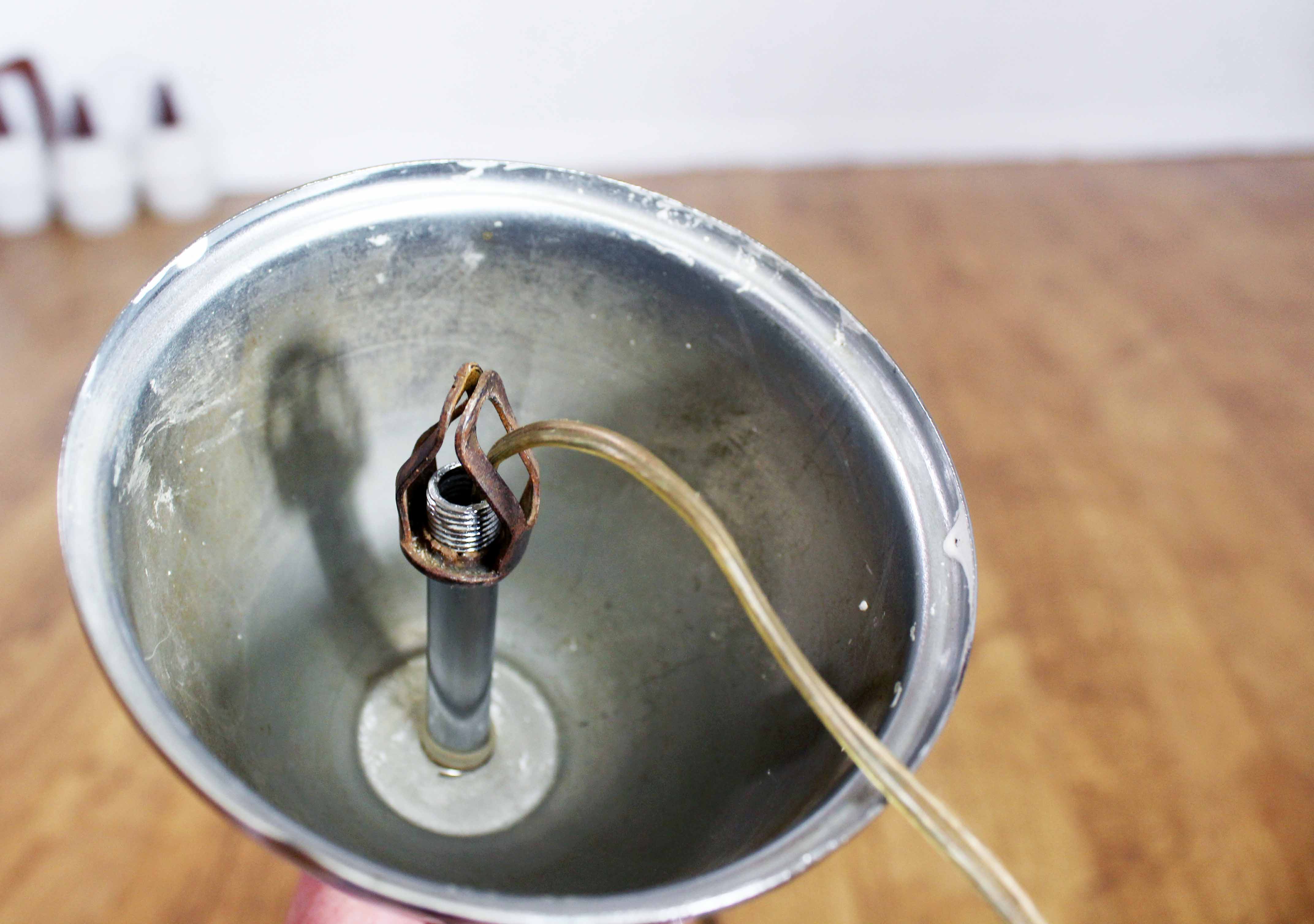 3-opaline sputnik and chrome metal hanging lamp 1970