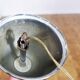 3-opaline sputnik and chrome metal hanging lamp 1970