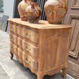 Louis xv style chest of drawers in pickled cherry