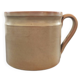 Beige stoneware pitcher