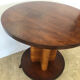 Round art deco veneer side table, France, 1920-1930s