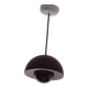 Suspension FlowerPot metal plum / Ø 23 cm - By Verner Panton, 1968
