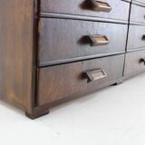 1940s Industrial Beech Wooden Chest of Drawers