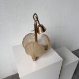Shell and brass chandelier from the 70s