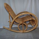 Rocking chair rattan