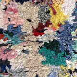 Tapis Berbère Boucherouite coloré - 68 x 183 cm