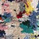 Colorful Boucherouite Berber rug - 68 x 183 cm
