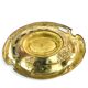 Art Nouveau platter, gilded brass, Zolberg Brothers, Poland, 19th century
