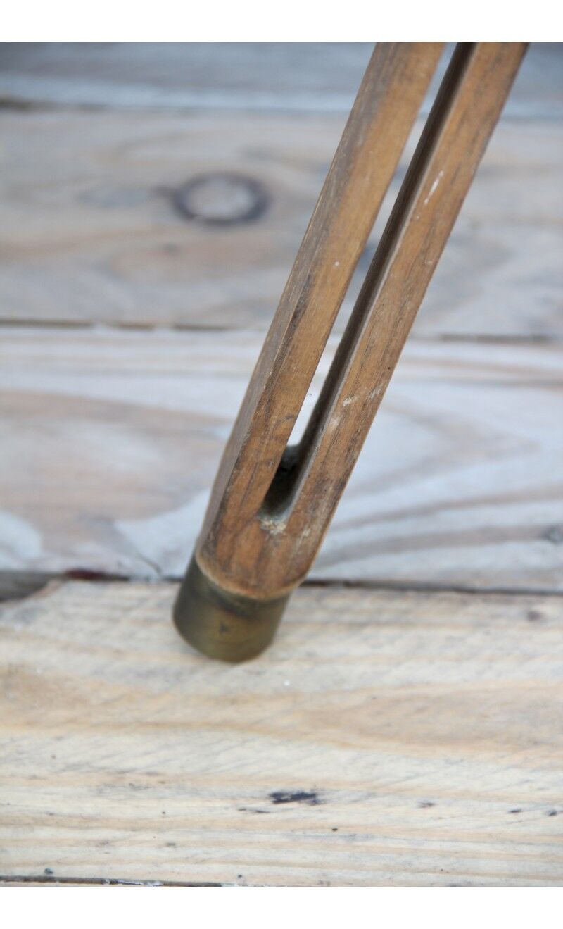 Industrial floor lamp on tripod