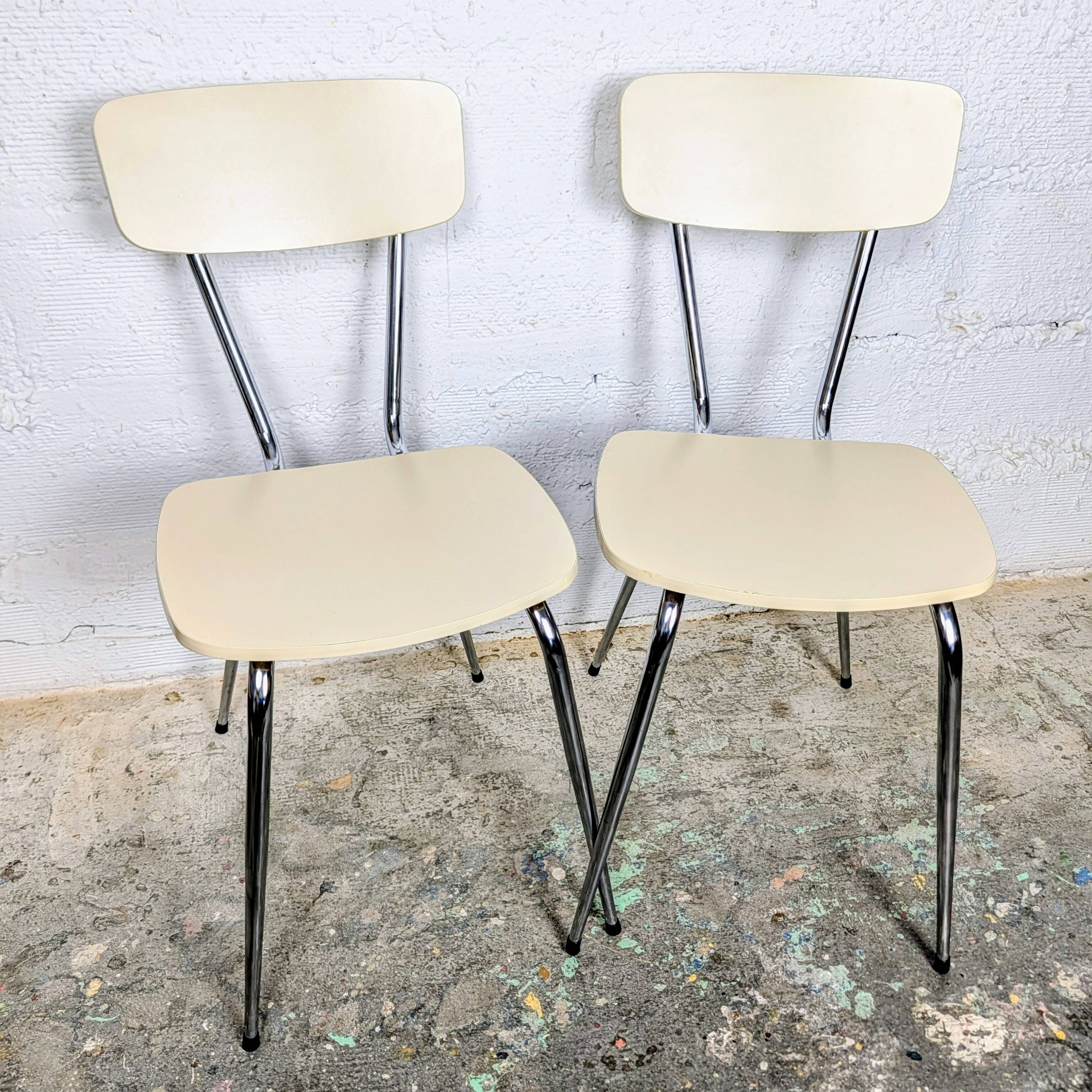 Pair of formica chairs