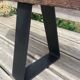 Banc en chêne piétement acier