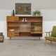 Buffet Vaisselier en bois blond Libena , ex Tchécoslovaquie 1970