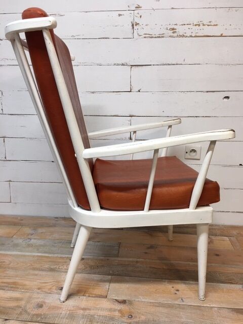 Fauteuil scandinave Baumann coussins d'origine 1960