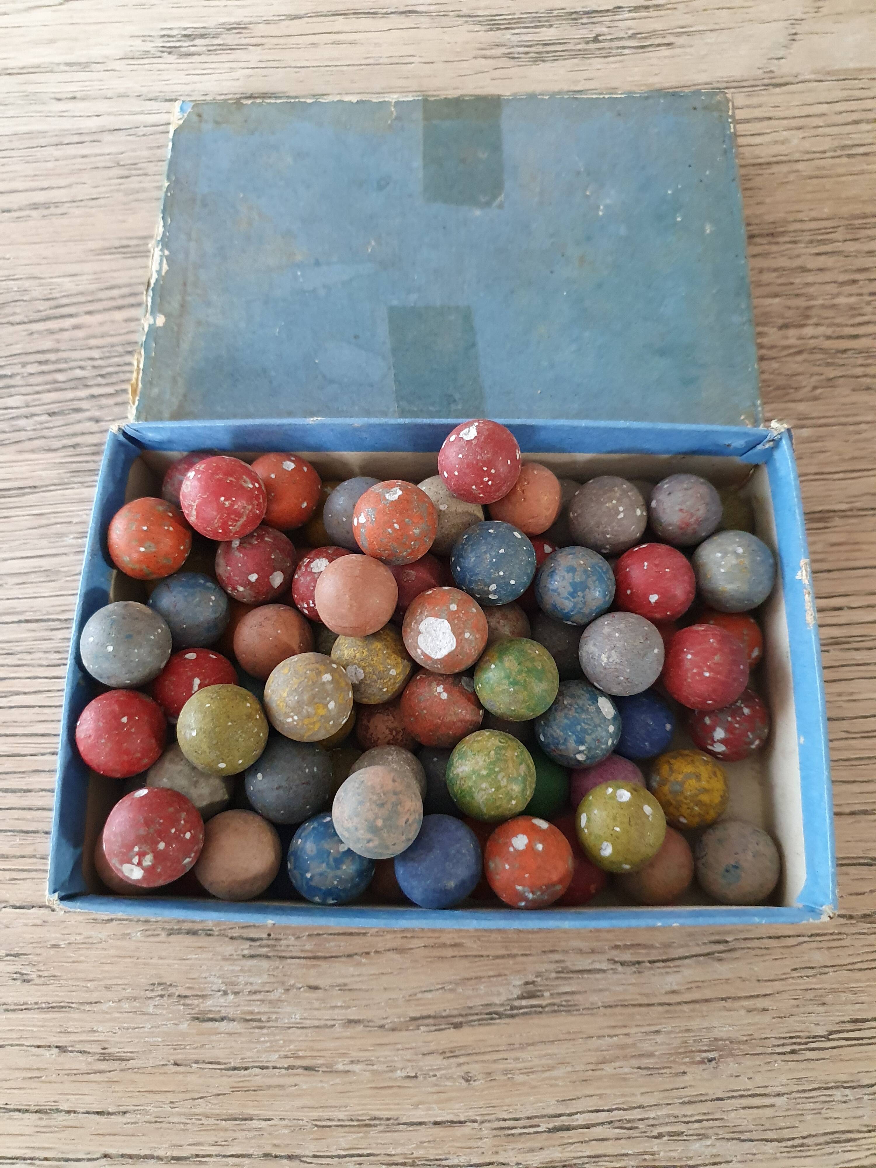 old terracotta balls (1950)