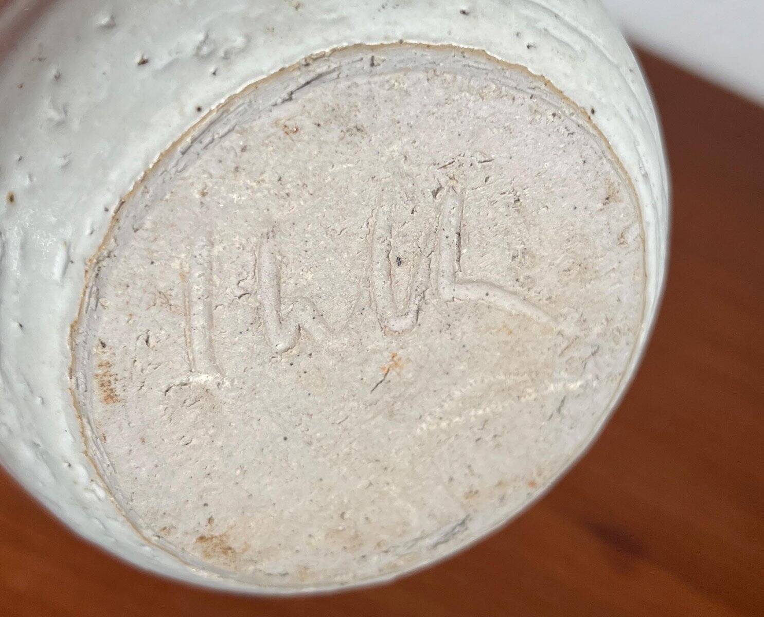 Mid-century modern pottery oil lamp by Ulla Nilsson for Arvika, 1960s.