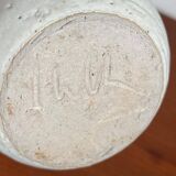 Mid-century modern pottery oil lamp by Ulla Nilsson for Arvika, 1960s.