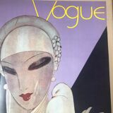 Illustration couverture d'un ancien magazine Vogue sous cadre