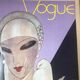 Illustration couverture d'un ancien magazine Vogue sous cadre