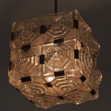 Pyramid chandelier by Jaroslav Bejvl for Preciosa, Kamenicky Senov 1967