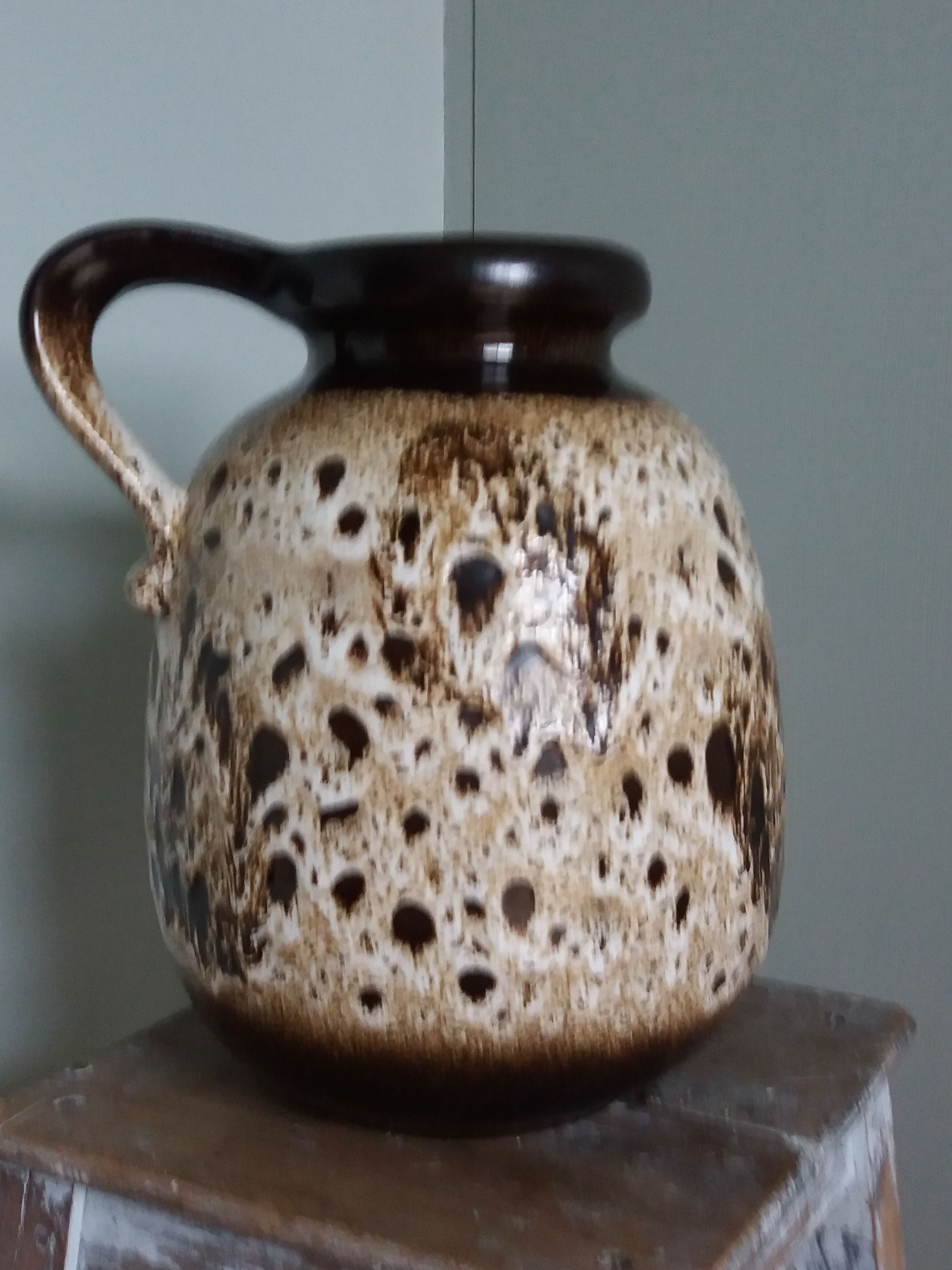 Vase West Germany fat lava Scheurich