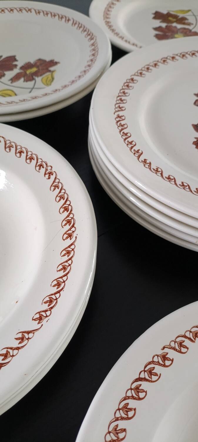 16 assiettes vintages