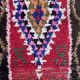 Moroccan carpet Boucherouite colored - 88 x 209 cm
