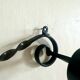 Old wrought iron coat rack